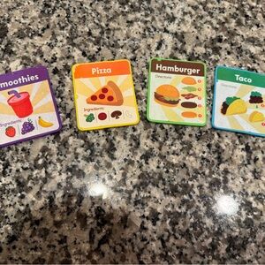 Fisher price food truck Colorful Food-Themed cards Set
